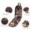 Nylon Chef Knife Bag Backpack Portable Knife Storage Khaki 7
