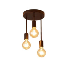 Ceiling Chandeliers 3Light And 5Light E27 Black And Gold Finish For Bedroom Dining Room Staircase
