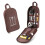 Nylon Chef Knife Bag Backpack Portable Knife Storage Khaki 5