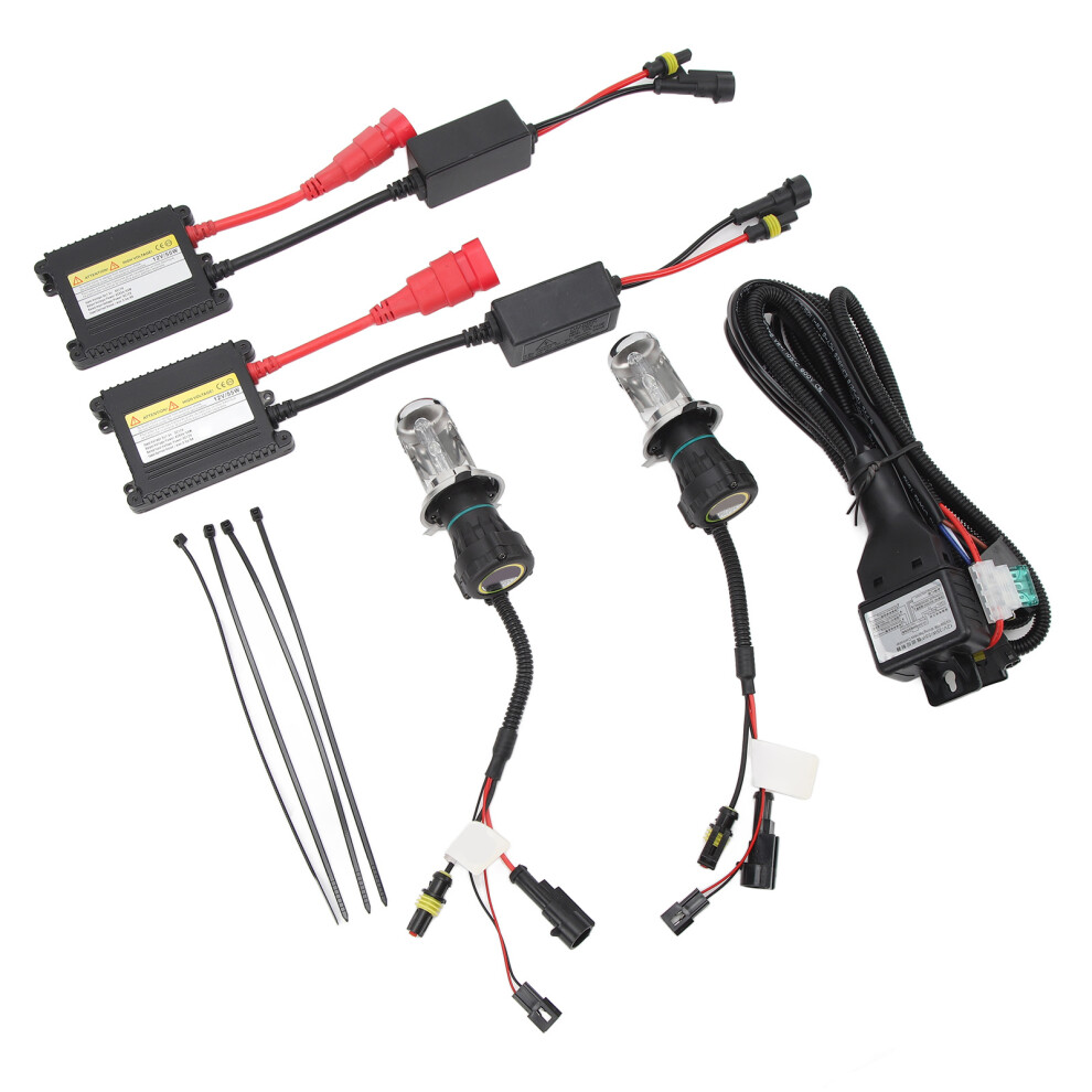 5500Lm 55W H4 Hid Xenon Bulbs Kit For Dc12v Cars 6000K - White/Light 8301369876957