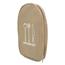Nylon Chef Knife Bag Backpack Portable Knife Storage Khaki