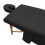 Black Massage Table Sheets Set with Breathable Polyester Bed Cover and Pillowcase, Universal Fit 1