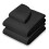 Black Massage Table Sheets Set with Breathable Polyester Bed Cover and Pillowcase, Universal Fit 2