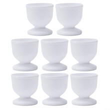 48pc Plastic Egg Cup Holder Set for Hard and Soft Boiled Eggs, Reusable Breakfast Serveware