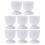 48pc Plastic Egg Cup Holder Set for Hard and Soft Boiled Eggs, Reusable Breakfast Serveware 1