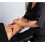 Black Massage Table Sheets Set with Breathable Polyester Bed Cover and Pillowcase, Universal Fit 4