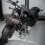 Motorcycle Handlebar and Front Fork PU Leather Tool Bag Saddlebag, Easy Install, Punk Style 2