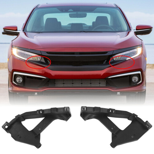 Pair of Front Headlight Bracket for Civic 2016-2019 Left & Right