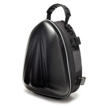 Motorcycle Tail Bag Waterproof Tarpaulin Rear Seat Luggage Backpack with Helmet Storage