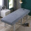 Massage Table Cover with Face Hole, Elastic Fitted Washable Spa Bed Sheet, Gray 80x190cm 1