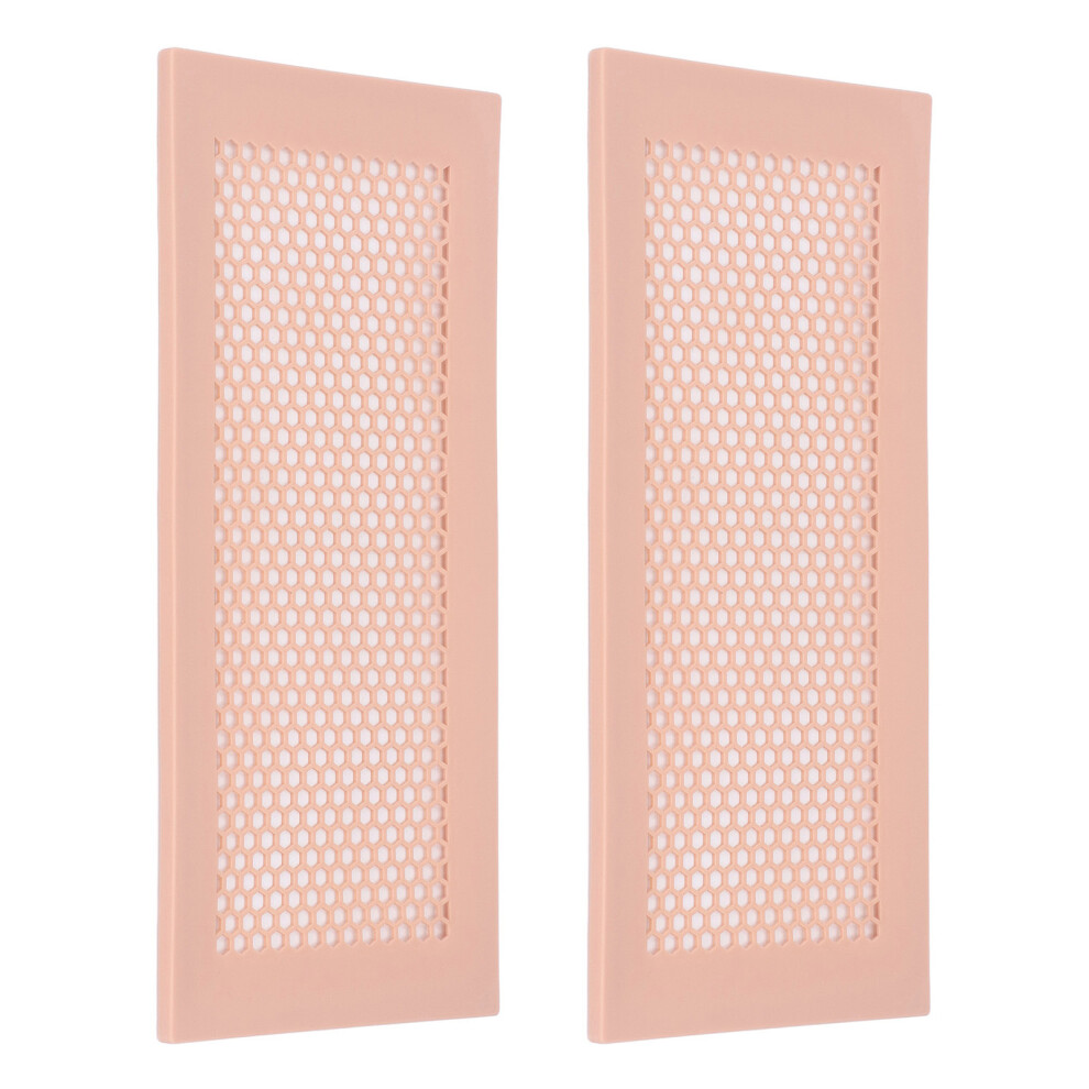 Childproof Silicone Vent Covers 2pcs Safe Floor Vent Protector for Homes Brown