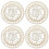 4Pieces Wood Stitching Thread Holder Disc Numbered Embroidery-A 1