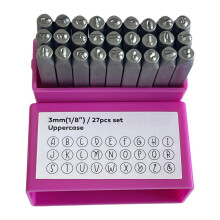3mm Letter Nummer Stamper Zware Stalen Lederen Ponsen-Stijl A