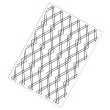 Plastic Embossing Stencil Grid Background Embossing Folder Easy