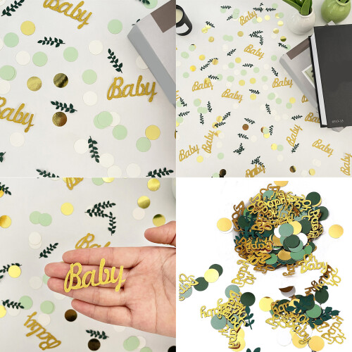 Pack of 100 Biodegradable Paper Leaf Confetti-mr mrs 1
