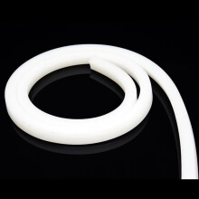 1M White Silicone Rubber Seal Strip 16x16mm Solid Weather Stripping with Easy Clean Surface