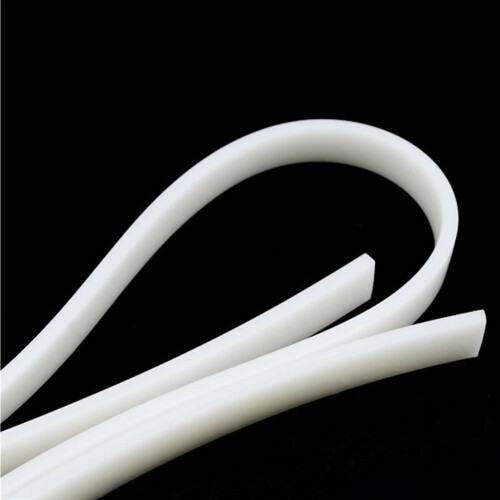 1M White Silicone Rubber Seal Strip 16x16mm Solid Weather Stripping with Easy Clean Surface 1