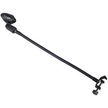360 Degree Flexible Gooseneck Microphone Stand With Clip, Black, Adjustable Desk Mic Boom Arm, Desktop Mic Stand