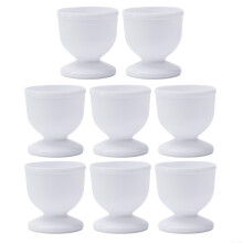Egg Cups Set with Spoons for Soft Boiled Eggs, Durable Breakfast Egg Holders, 48pcs Family Friendly