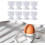 Egg Cups Set with Spoons for Soft Boiled Eggs, Durable Breakfast Egg Holders, 48pcs Family Friendly 3