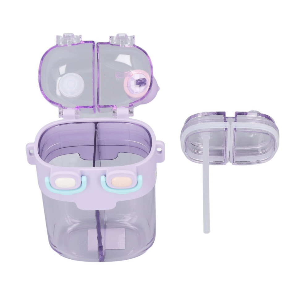 780Ml Leak-Proof Kawaii Water Bottle With Straw & Strap, Purple