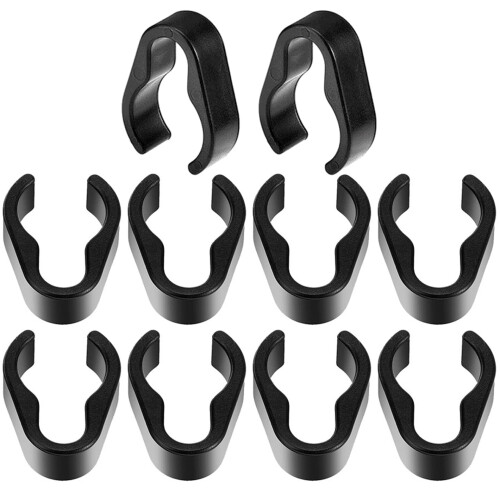 Microphone Clip 10Pack, Sturdy Plastic Cable Clips For Mic Stand, Portable Studio Accessories, Cable Management