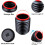 2pcs Foldable Car Trash Can, Leakproof Compact Garbage Bin with Adjustable Strap for Camping and Travel 2