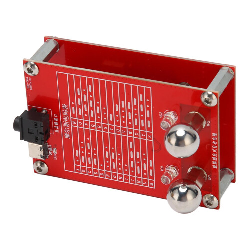 5V CW Morse Code Key with Magnet Base and 3.5mm Output for Shortwave Radio