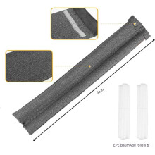 Door Snake for Weather Stripping, Sound Proof Decorative Cylinder Door Draft Stopper, Weighted Rectangle All Season Protection for Doors & Windows (2