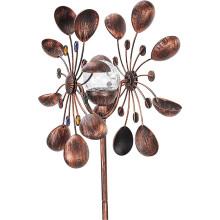 Solarbetriebener Windspinner für Terrasse & Garten, ideales Muttertagsgeschenk, kinetische Windmühlen, in beide Richtungen drehbare
