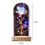 Γυαλί με κρύσταλλο Galaxy Light Up Rose, δώρο για γυναίκες, συμβολίζοντας την αιώνια 2