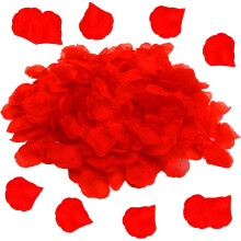 Perfect Room Decoration, Artificial Flowers For Wedding, Silk Rose Petals In Red, Non-Woven Material Petals For Romantic Decor, Reusable Petals,