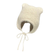 Chapeau ours en peluche, chaud et confortable,-Beige