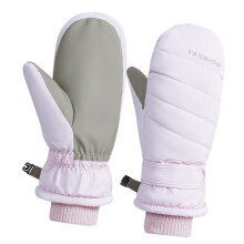 Gants chauds doublés de polaire pour vélo, 2 pièces,-Violet