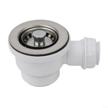 Kitchen Sink Strainer Stainless Steel Drain Filter Basket Mesh for 4752mm Opening White