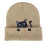 Bonnet en tricot, bonnets, pull, casquettes de crâne-Beige 1