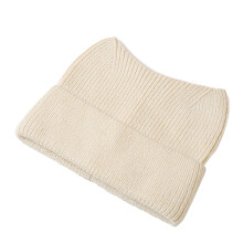 Chapeau en peluche pour femmes, ours élégant, chaud-Beige