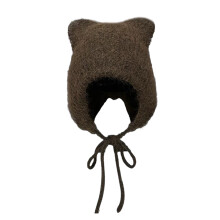 Chapeau ours en peluche chaud, joli chapeau Ă la mode pour-brun
