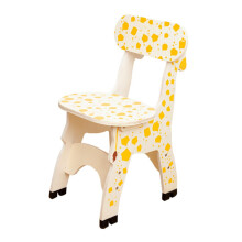 Giraffe Stools For Children Wooden GiraffeShaped Stool Back Chair Safe Sturdy Kids Furniture For Bedrooms Playrooms