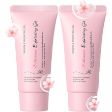 Exfoliating Gel Face and Body Scrub 2pcs, Deep Pore Cleansing and Blackhead Removal