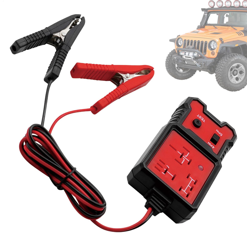 Relay Tester Electrical Relay Circuit Tester For Automotive Diagnostics With Clips Vehicle Electrical System Compatible 9189345284953