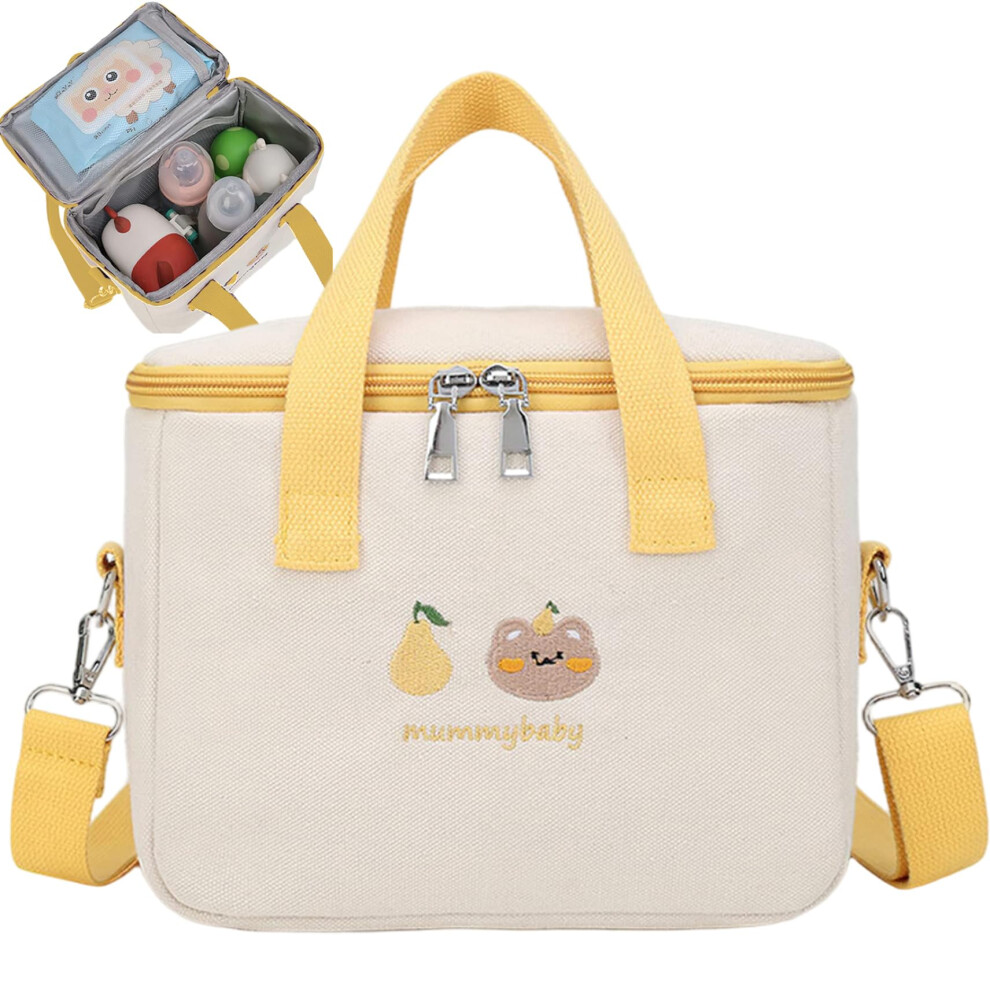 1PC Diaper Tote Large Capacity Diaper Bag With Insulated Pockets Handheld Crossbody Organizer For Outdoor Travel