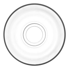 6X 10cm Clear Glass Tea Cup Saucer Set, Minimalist Design, Dishwasher Safe for Coffee and Tea