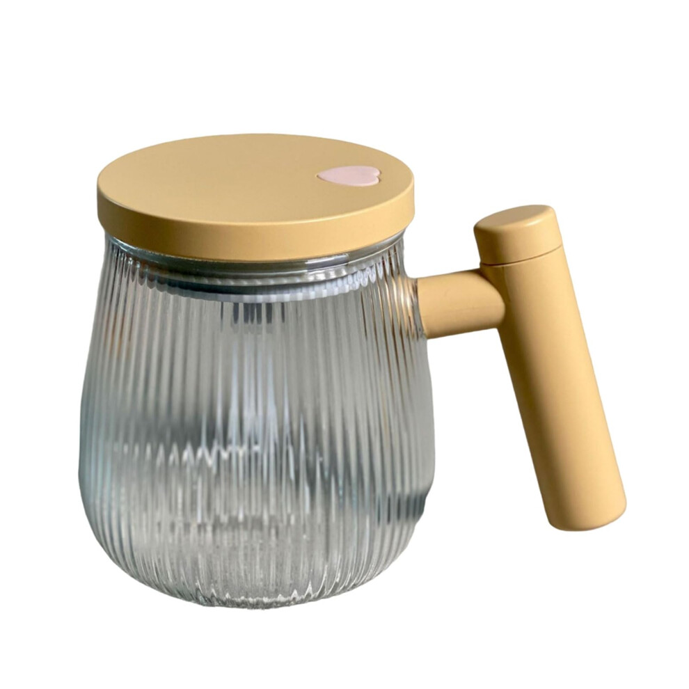 Self Stirring Mug with Efficient ThreeProng Stirring, Clear Body, Battery Powered Protein Shaker