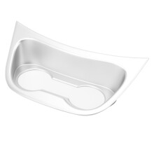 Copertura in plastica per poggiatazza anteriore per Benz Vito W447 (2014-2023) - Finitura opaca placcata, protezione