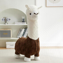 Shoe Changing Stool Alpaca Shaped Stool Living Room Decor Animal Seat Housewarming Gift