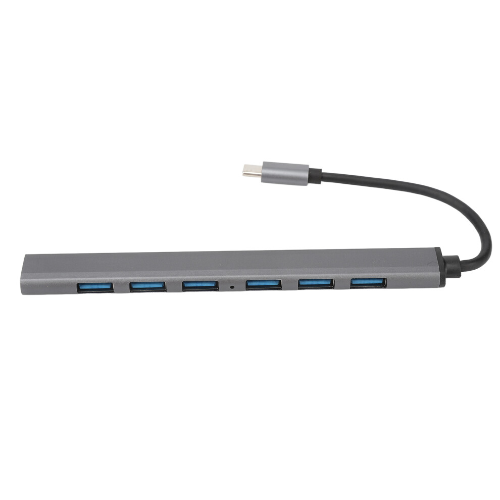 7 Port Usb Hub For Laptop, High Speed Data Transfer With Usb Splitter And Extender, Great Compatibility Plug And Play Design With Advanced Chip For Ma 9463374875048
