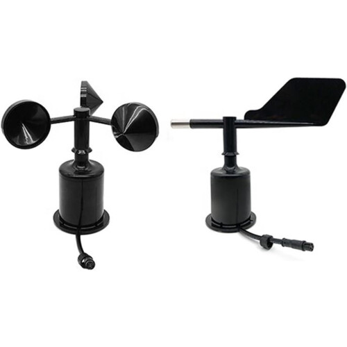 Wind Speed and Direction Sensor ThreeCup Anemometer, 05V 420mA RS485 Interface, 010V Wind Direction Output 2