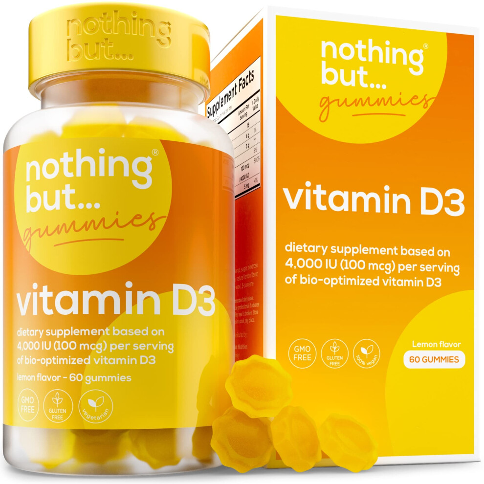 Nothing But Gummies Vitamin D3 4000 IU Gummies