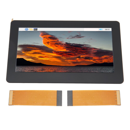 Capacitive 5 Points Touch Display For Raspberry Pi, 4.3 Inch IPS Touchscreen With Tempered Glass And Backlight Control, MIPI DSI Interface Compatible 1